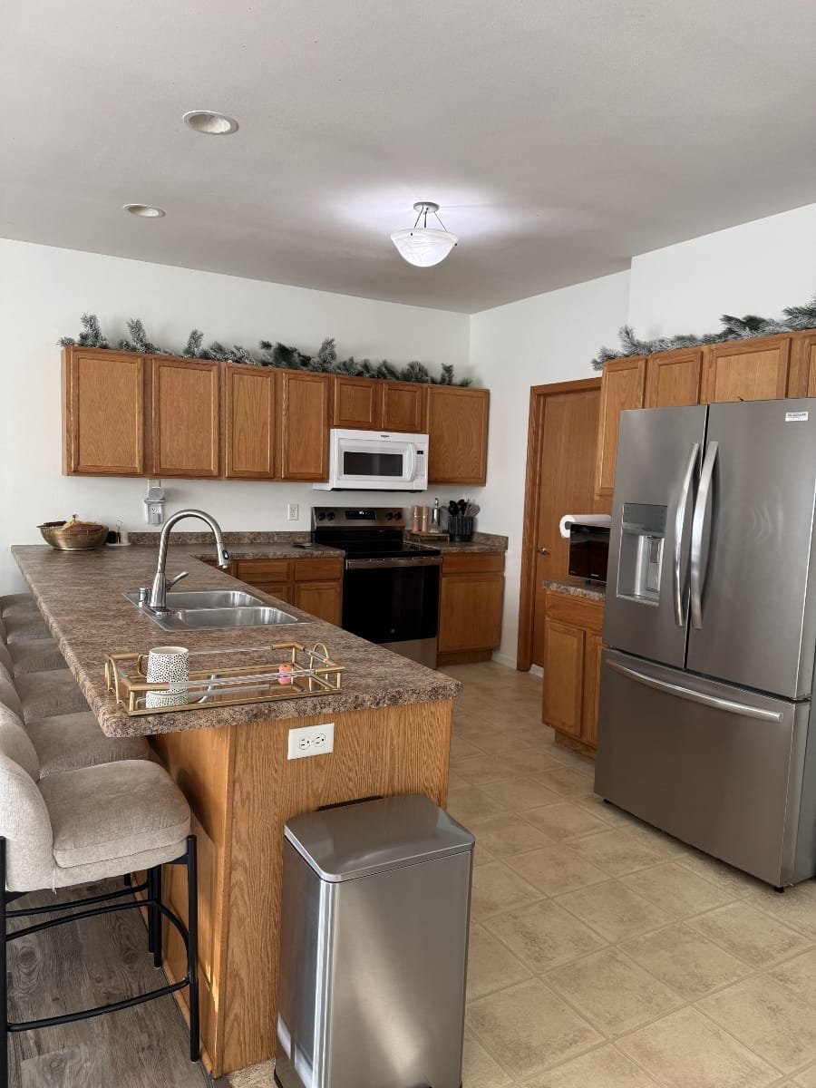 Clean and organized kitchen
